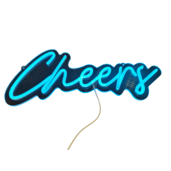 Cheers lumineux bleu