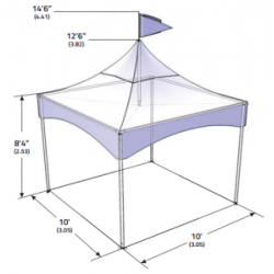 Chapiteau 10x10 avec cts