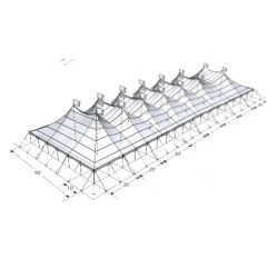 Chapiteau 60x160 avec cts