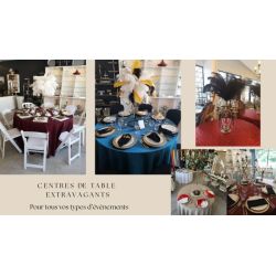 Centres de table extravagants