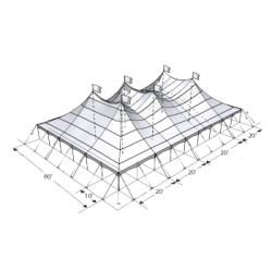 Chapiteau 60x80 avec cts