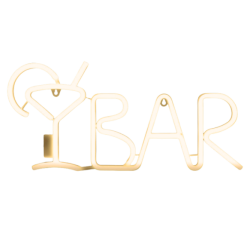 criture cocktail BAR lumineux