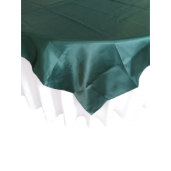 Sur-nappe 72x72 satin vert chasseur