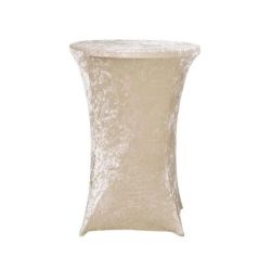 Nappe spandex velours champagne