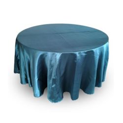 Nappe 120'' ronde satin meraude