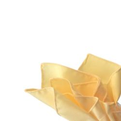 Serviette de table jaune ple