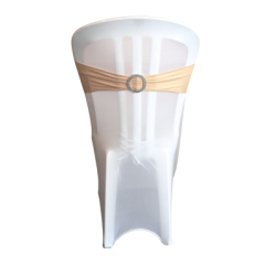 Bandeau beige avec bijou