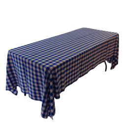 Nappe 60x120 carreaut bleu et blanc