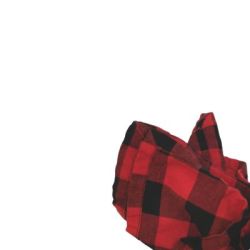 Serviette de table carreaut rouge et noir