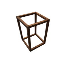 Centre de table en bois rectangulaire (9''x12'')