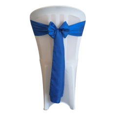 Boucle en satin bleu royal