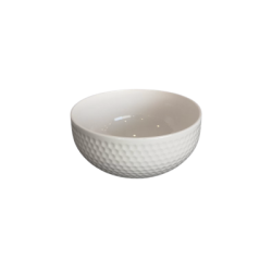 Bol  de service picot blanc
