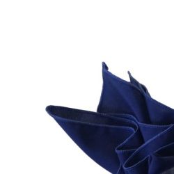 Serviette de table bleue royal foncé