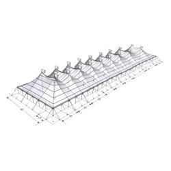 Chapiteau 60x200 avec cts