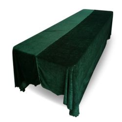 Nappe 90x156 velours vert