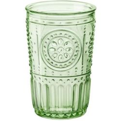 Verre  eau boho sauge