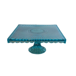 Prsentoir  gteau bleu 7.5'' x 7.5''