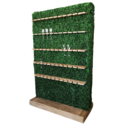 Mur de verdure porte-verres