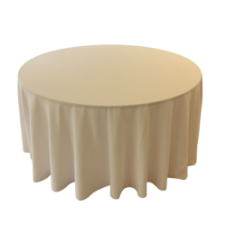 Nappe 114'' ronde ivoire
