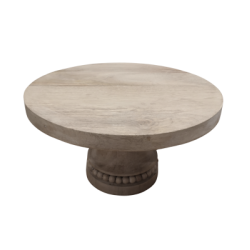 Présentoir à gâteau en bois perle 13''