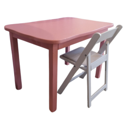 Table enfant rose 19''x29.5''