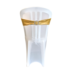 Bandeau en cuirette dor avec bijou