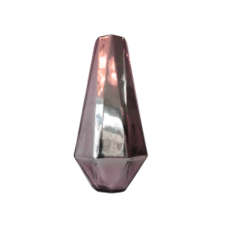 Vase rose gold gomtrique 12''