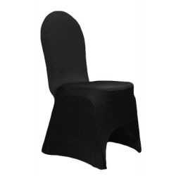 Couvre-chaise en spandex noir