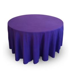 Nappe 120'' ronde mauve