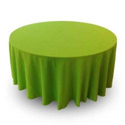 Nappe 114'' ronde vert lime
