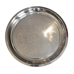 Plateau rond 22'' avec gravure