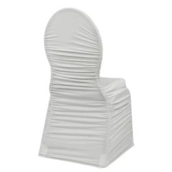 Couvre-chaise spandex blanc princesse