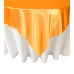 Sur-nappe 72x72 satin orange