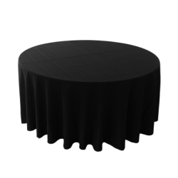 Nappe 114'' ronde noir