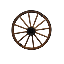 Roue décorative en bois 39''