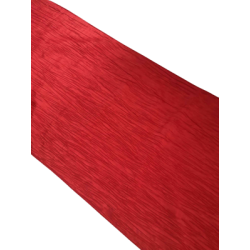 Chemin de table taffetas froissé rouge 10'