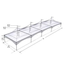 Chapiteau 20x80 avec cts