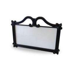 Cadre plexi noir et blanc