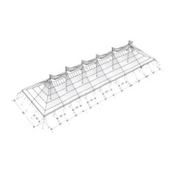 Chapiteau 40x140 avec cts