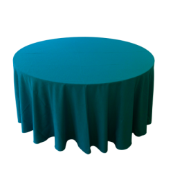 Nappe 114'' ronde turquoise