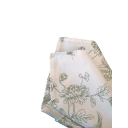 Serviette de table toile française verte