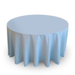 Nappe 120'' ronde bleu gris