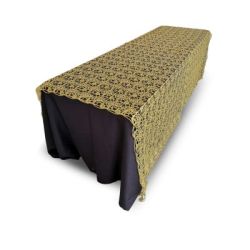 Nappe 90x100 broderie et paillette dor