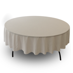 Nappe 90'' ronde blanche