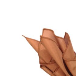 Serviette de table rouille