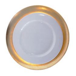 Sous-assiette contour arrondi dor