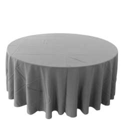 Nappe 108'' ronde gris souris