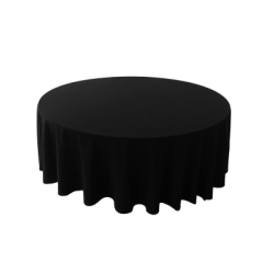 Nappe 108'' ronde noire