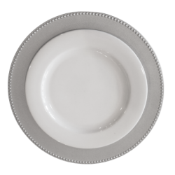 Sous-assiette argent picot