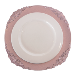 Sous-assiette vintage blush